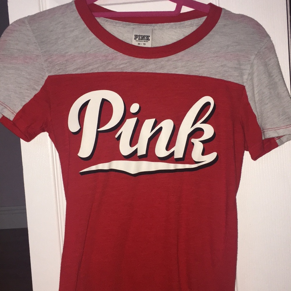 Red and Grey “Pink” shirt